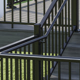 Deckorators 4-in Black Aluminum Rail Bracket