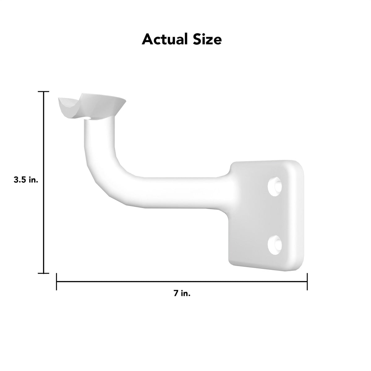 Deckorators 6-in White Aluminum Rail Bracket