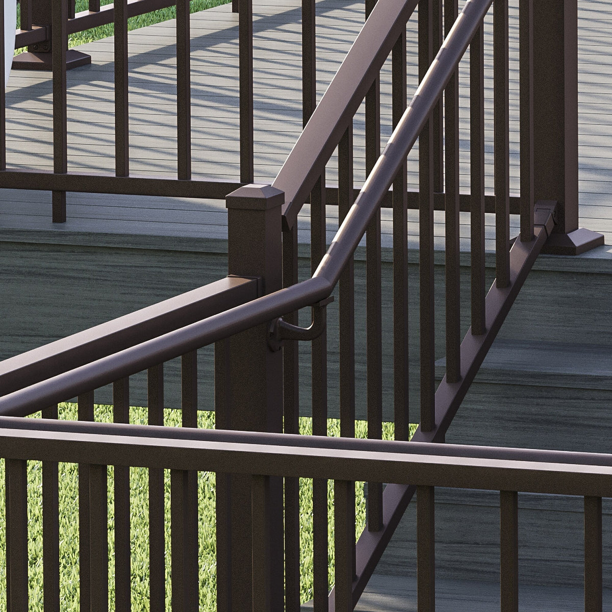 Deckorators 6-in Brown Aluminum Rail Bracket