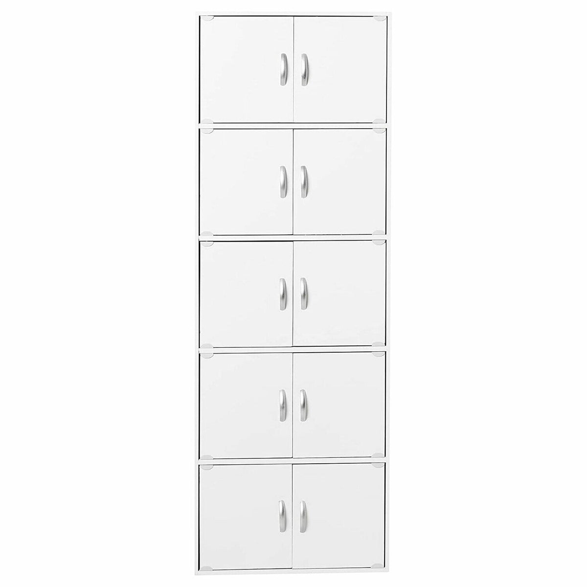 Hodedah 23.6-in W x 67.6-in H Wood White Freestanding Utility Storage Cabinet