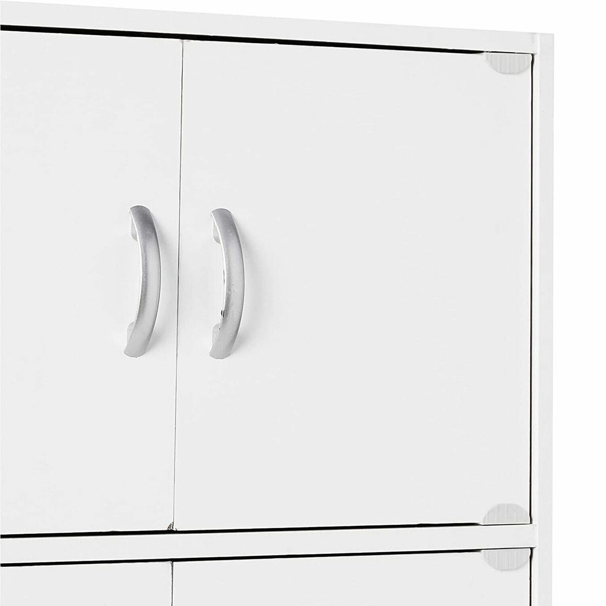 Hodedah 23.6-in W x 67.6-in H Wood White Freestanding Utility Storage Cabinet