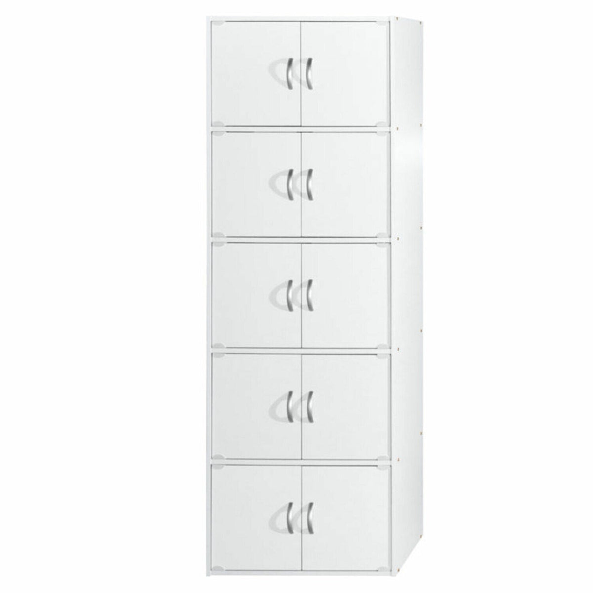Hodedah 23.6-in W x 67.6-in H Wood White Freestanding Utility Storage Cabinet