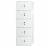 Hodedah 23.6-in W x 67.6-in H Wood White Freestanding Utility Storage Cabinet