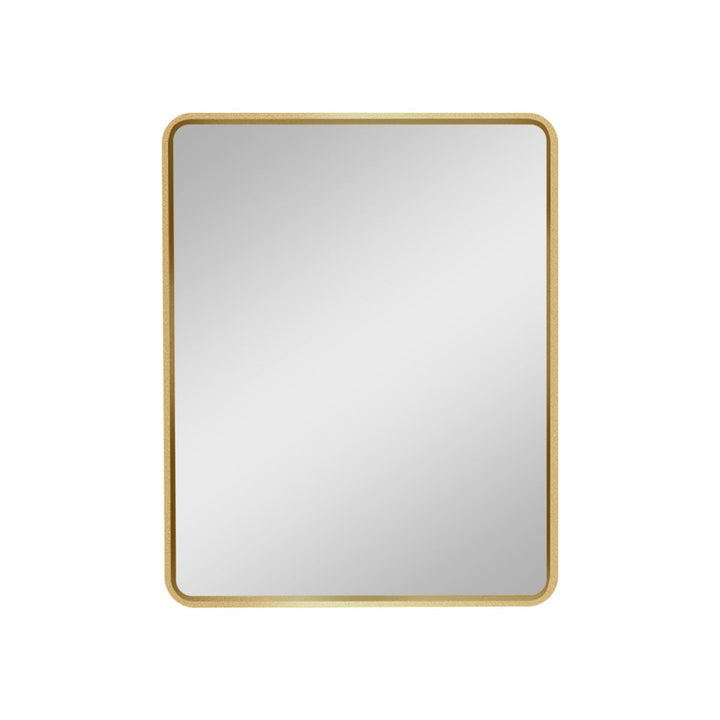 WELLFOR 20-in x 28-in Surface/Recessed Mount Gold Mirrored Medicine Cabinet