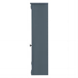 WELLFOR 35-in x 28.7-in Surface Mount Blue Mirrored Soft Close Medicine Cabinet