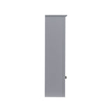 WELLFOR 30-in x 28-in Surface Mount Gray Mirrored Soft Close Medicine Cabinet