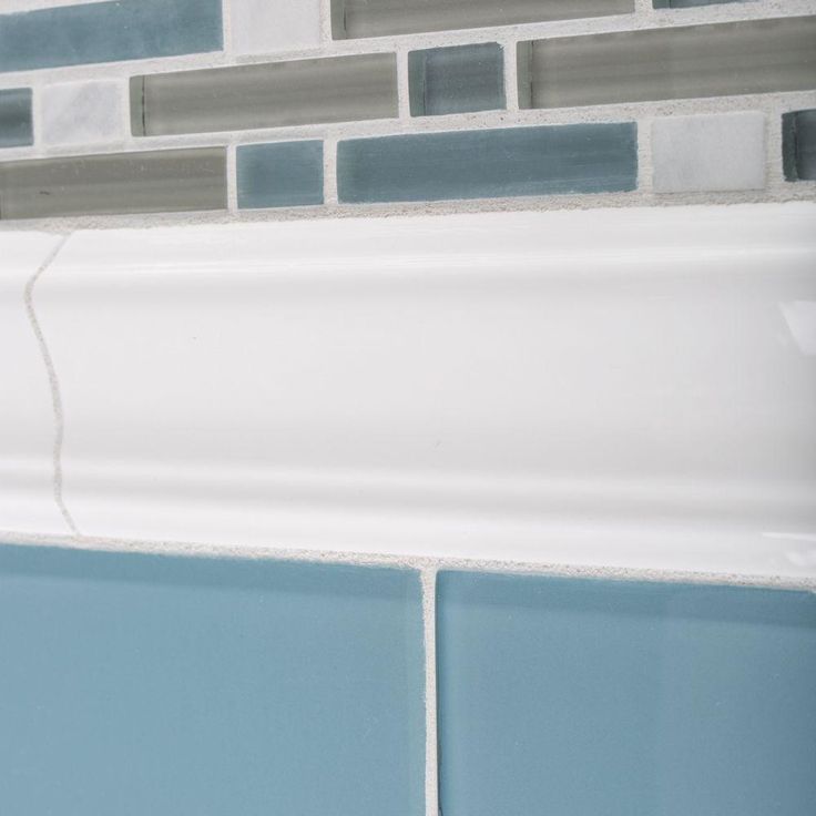 Jeffrey Court Caribbean Water Blue 3 in. x 6 in. Glossy Glass Wall Tile (1 sq. ft. / pack)