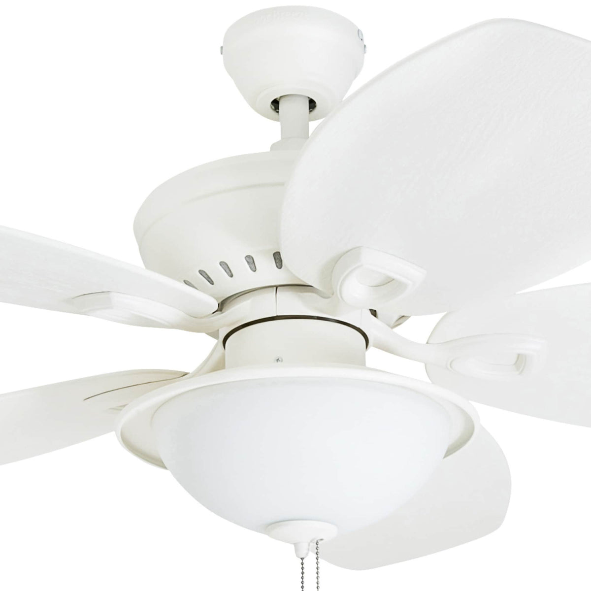 Harbor Breeze Cedar Shoals 44-in White LED Indoor/Outdoor Ceiling Fan with Light Kit (5-Blade)