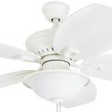 Harbor Breeze Cedar Shoals 44-in White LED Indoor/Outdoor Ceiling Fan with Light Kit (5-Blade)