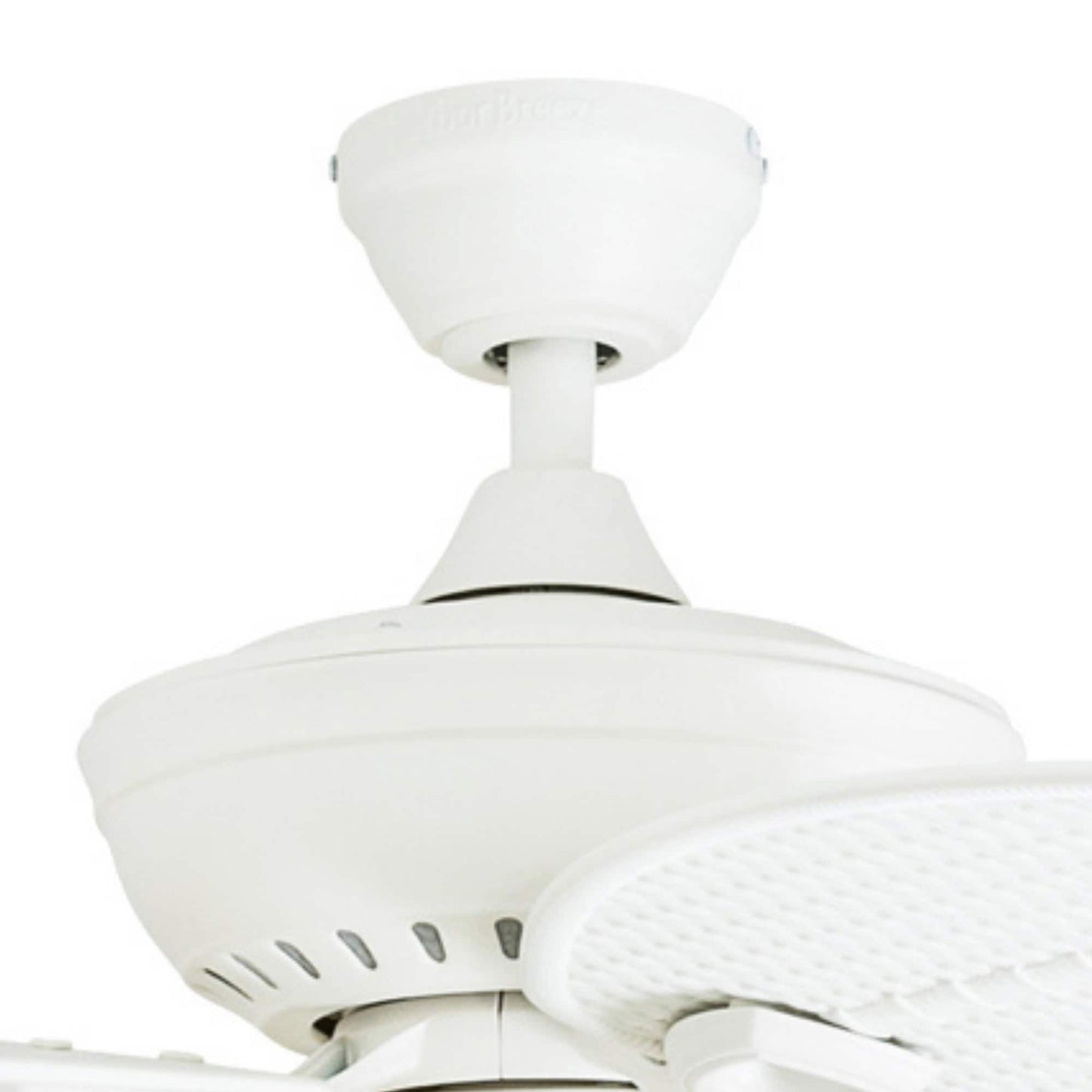 Harbor Breeze Cedar Shoals 44-in White Downrod or Close Mount Indoor/Outdoor Ceiling Fan with Light Kit