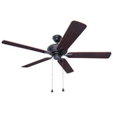 Harbor Breeze Caratuk River 52-in Bronze LED Indoor Ceiling Fan with Light Kit (5-Blade)