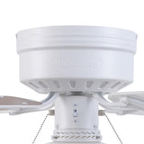 Harbor Breeze Armitage 42-in White LED Indoor Flush Mount Ceiling Fan with Light Kit (4-Blade)