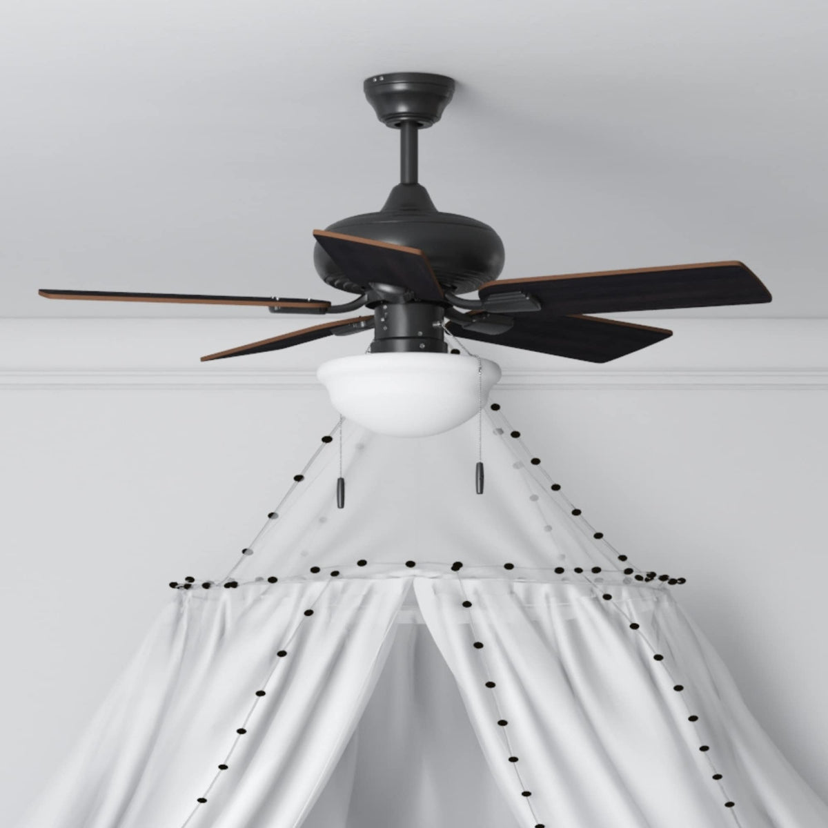 Harbor Breeze Caratuk River 42-in Oil Rubbed Bronze LED Indoor Ceiling Fan with Light (5-Blade)