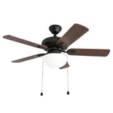 Harbor Breeze Caratuk River 42-in Oil Rubbed Bronze LED Indoor Ceiling Fan with Light (5-Blade)