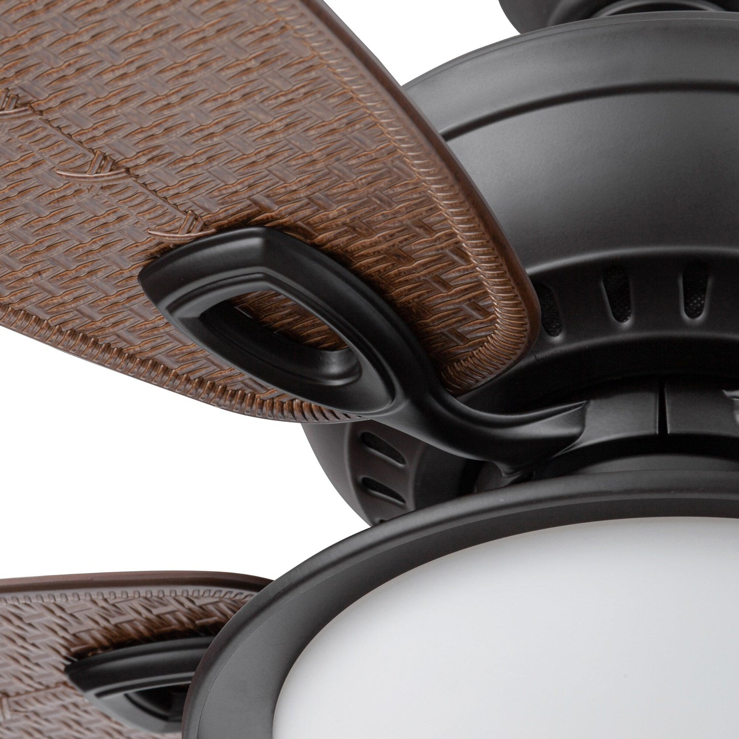 Harbor Breeze Cedar Shoals 44-in Oil-Rubbed Bronze LED Indoor/Outdoor Ceiling Fan with Light Kit, 5 Blades