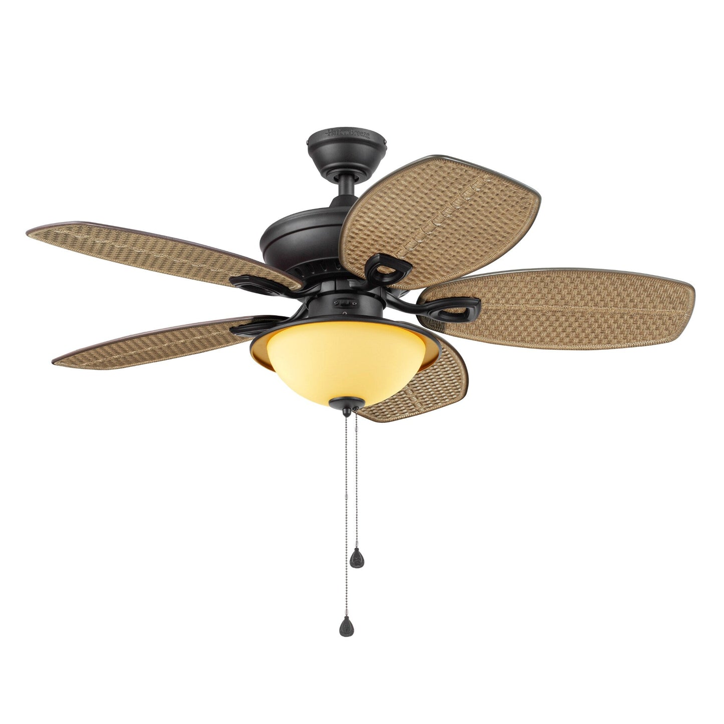 Harbor Breeze Cedar Shoals 44-in Oil-Rubbed Bronze LED Indoor/Outdoor Ceiling Fan with Light Kit, 5 Blades