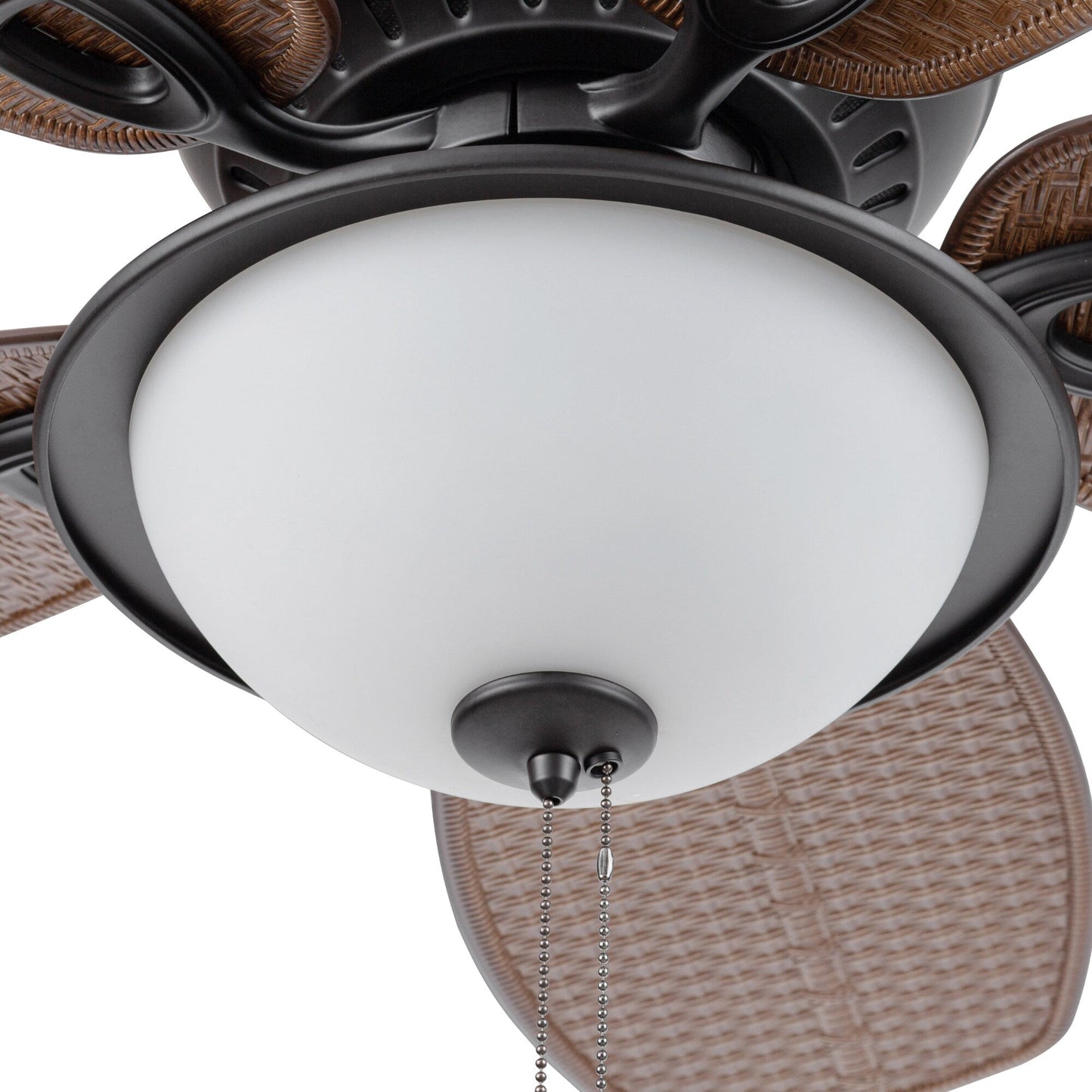 Harbor Breeze Cedar Shoals 44-in Oil-Rubbed Bronze LED Indoor/Outdoor Ceiling Fan with Light Kit, 5 Blades