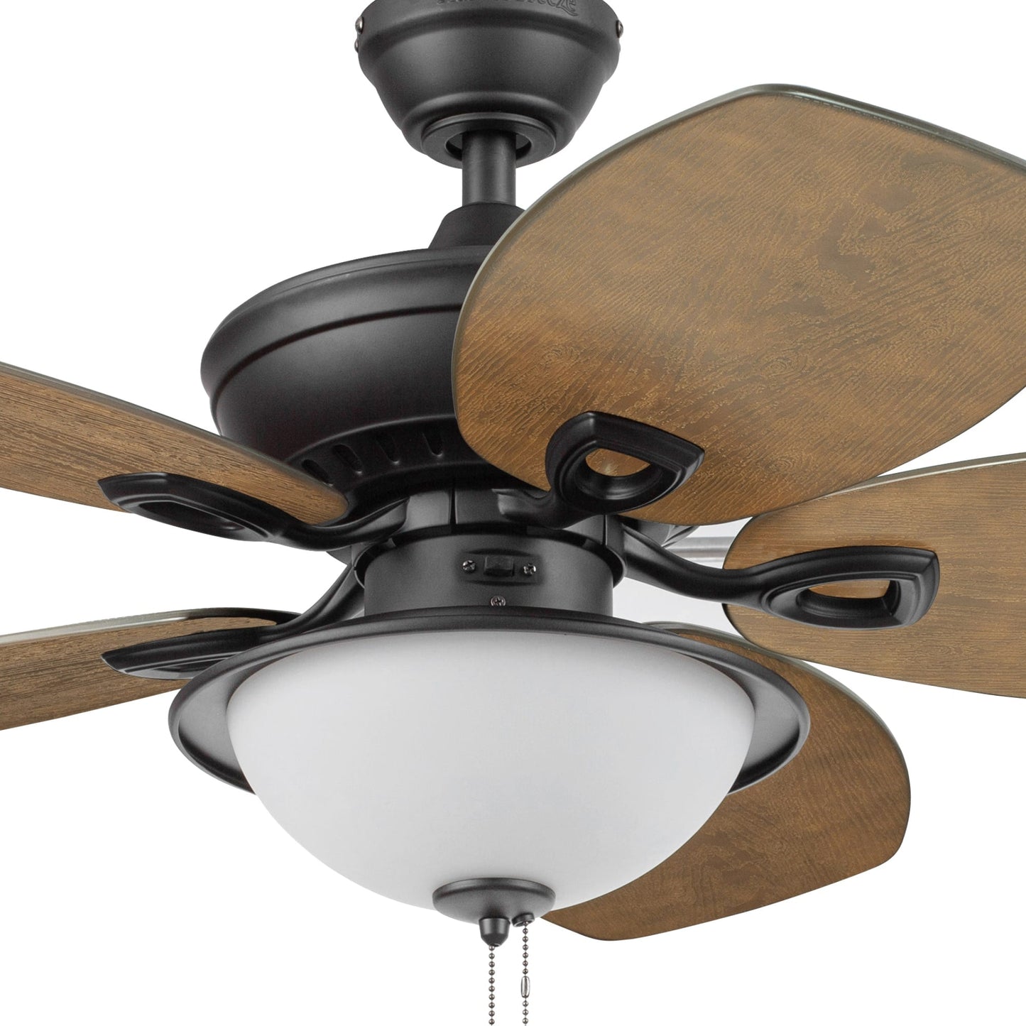 Harbor Breeze Cedar Shoals 44-in Oil-Rubbed Bronze LED Indoor/Outdoor Ceiling Fan with Light Kit, 5 Blades