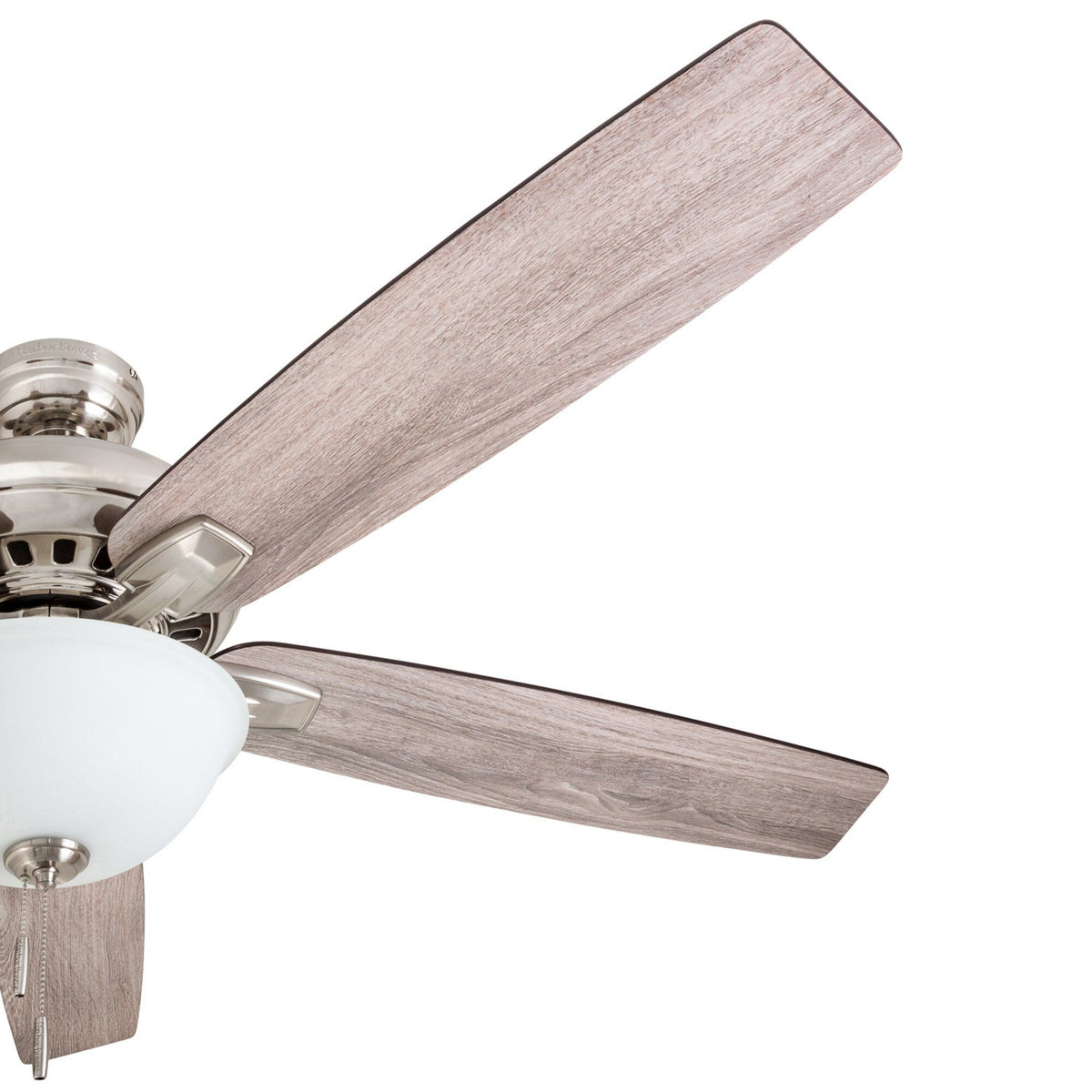 Harbor Breeze Cooperstown 62-in Brushed Nickel LED Indoor Ceiling Fan with Light, 5-Blade
