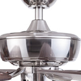 Harbor Breeze Notus 52-in Brushed Nickel LED Indoor Ceiling Fan with Light, Reversible Driftwood/Sienna Blades (5-Blade)