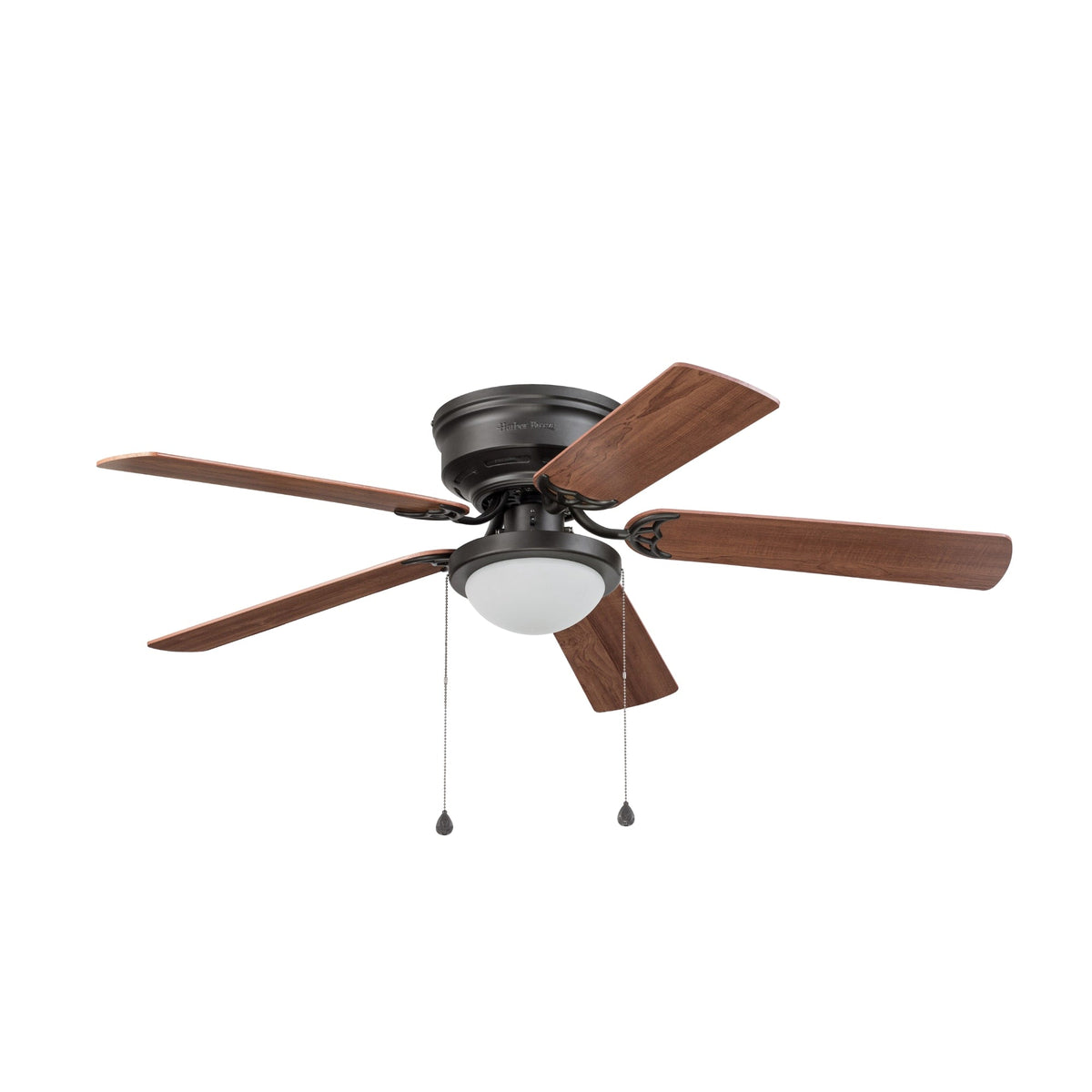 Harbor Breeze Armitage 52-in Bronze LED Indoor Flush Mount Ceiling Fan (5-Blade)