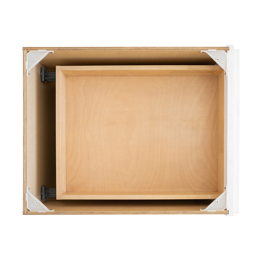 RELIABILT Fairplay 21-in W x 34.5-in H x 24-in D White 1-Drawer Base Ready To Assemble Plywood Cabinet (Recessed Panel Shaker Door Style)