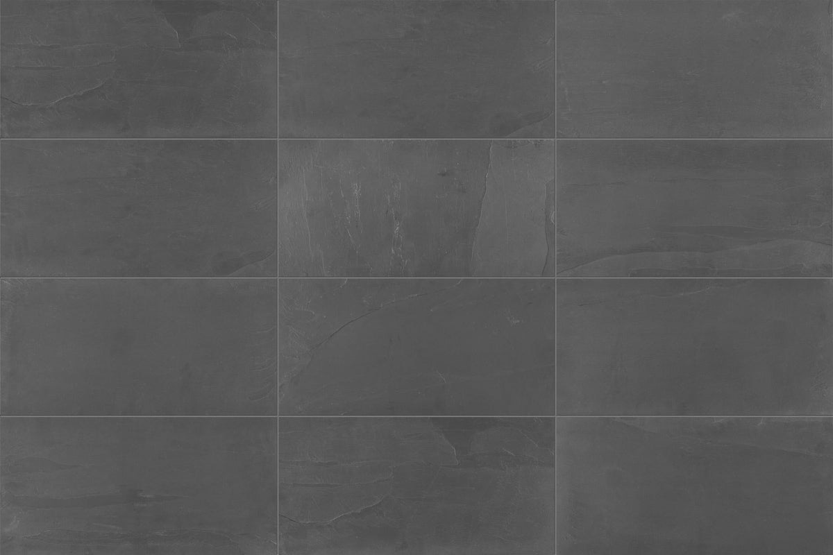 Satori Midnight Fog 12-in x 24-in Matte Natural Stone Look Floor and Wall Tile (1.93-sq. ft/ Piece)