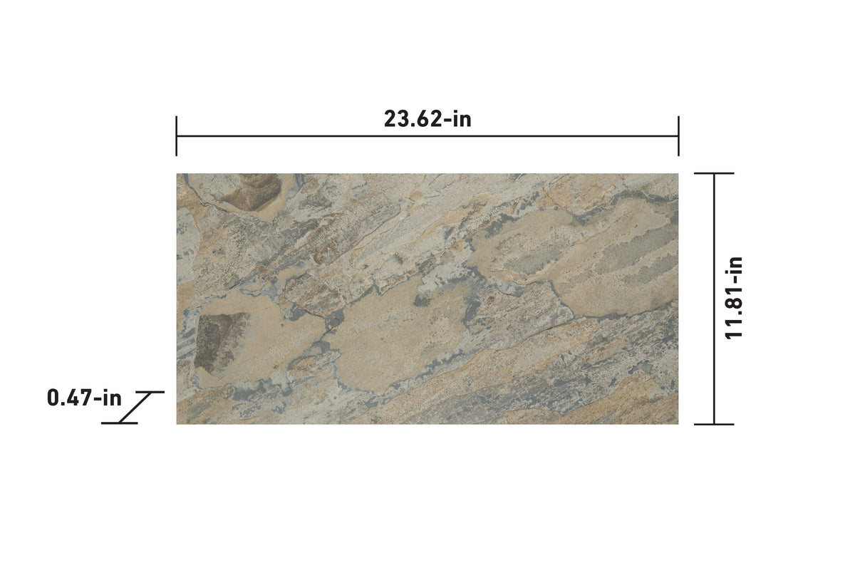 Satori Nova Tundra 12-in x 24-in Matte Natural Stone Look Floor and Wall Tile (1.93-sq. ft/ Piece)