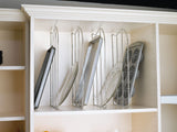 Rev-A-Shelf 0.75-in W x 18-in H 1-Tier Cabinet-Mount Chrome Bakeware Organizer, 20-in D