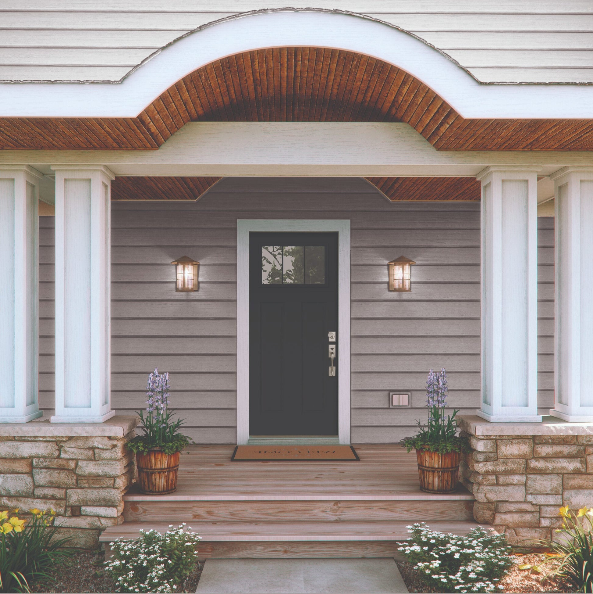 JELD-WEN 36x80 Steel prehung entry door, Left-hand inswing, Painted – room view 3