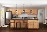 Project Source Branson 9-in W x 30-in H x 12-in D Hickory Wall Fully Assembled Cabinet (Recessed Panel Shaker Door Style)