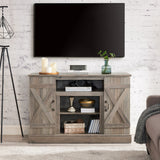 Fun Orange TV-STAND Farmhouse/Rustic Gray Wash Tv Cabinet (Accommodates TVs up to 50-in)