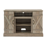 Fun Orange TV-STAND Farmhouse/Rustic Gray Wash Tv Cabinet (Accommodates TVs up to 50-in)