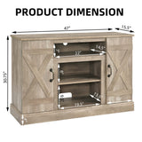 Fun Orange TV-STAND Farmhouse/Rustic Gray Wash Tv Cabinet (Accommodates TVs up to 50-in)