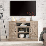 Fun Orange TV-STAND Farmhouse/Rustic Light Gray Tv Cabinet (Accommodates TVs up to 50-in)