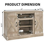 Fun Orange TV-STAND Farmhouse/Rustic Light Gray Tv Cabinet (Accommodates TVs up to 50-in)