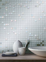 Apollo Tile Mingles Pearl White 11-1/2-in x 11-1/2-in Glossy Glass Uniform Squares Floor and Wall Tile (18.69-sq. ft/ Carton)