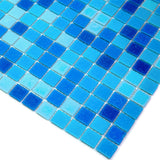Apollo Tile Mingles Pacific Blue 12-in x 12-in Glossy Glass Uniform Squares Floor and Wall Tile (20-sq. ft/ Carton)