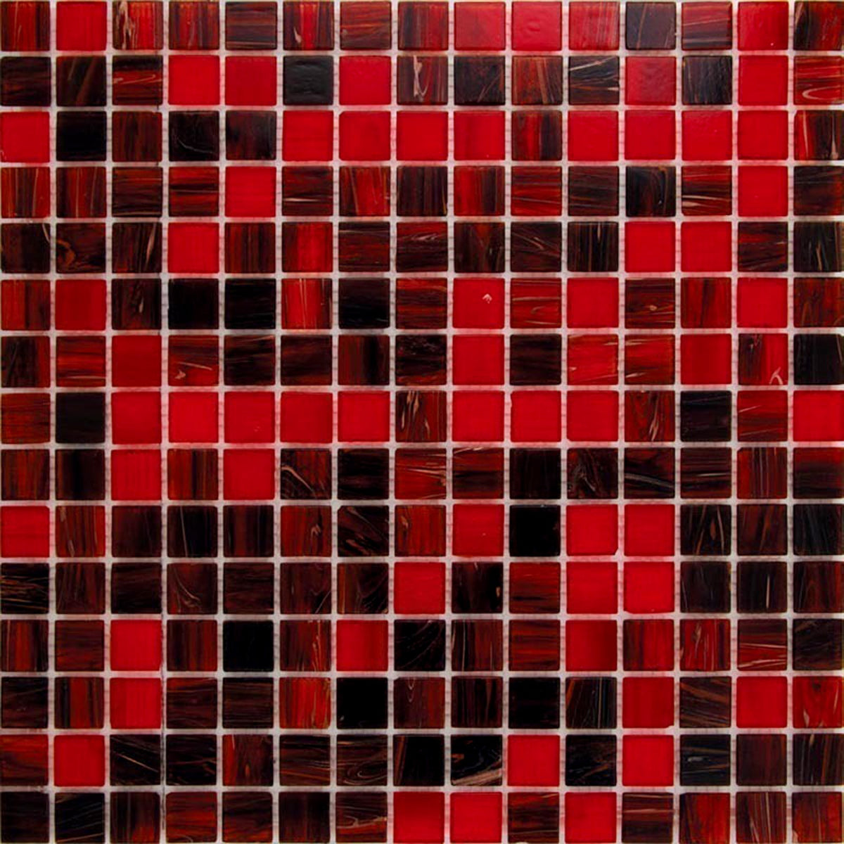 Apollo Tile Mingles Berry Red 12-in x 12-in Glossy Glass Uniform Squares Floor and Wall Tile (20-sq. ft/ Carton)