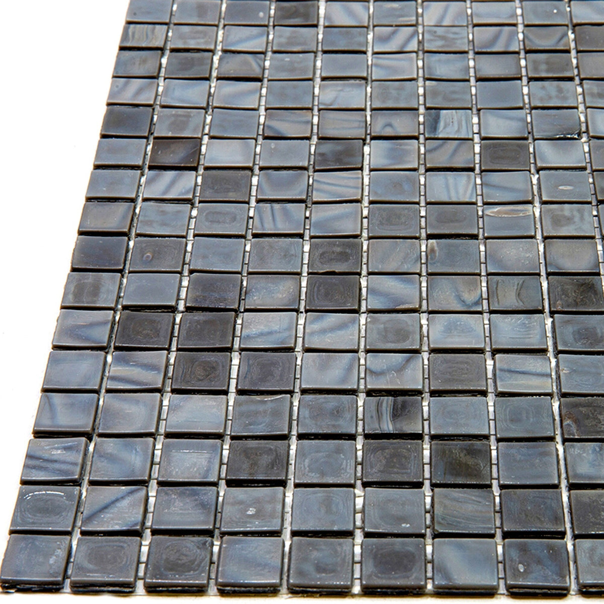 Apollo Tile Skosh Mouse Gray 11-1/2-in x 11-1/2-in Glossy Glass Uniform Squares Floor and Wall Tile (18.69-sq. ft/ Carton)