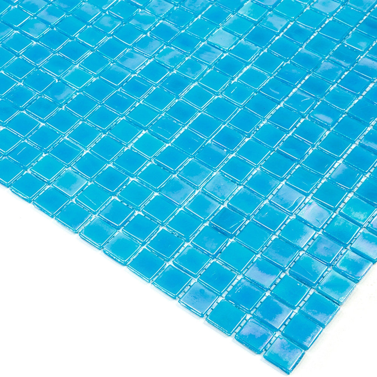 Apollo Tile Skosh Sea Blue 11-1/2-in x 11-1/2-in Glossy Glass Uniform Squares Floor and Wall Tile (18.69-sq. ft/ Carton)