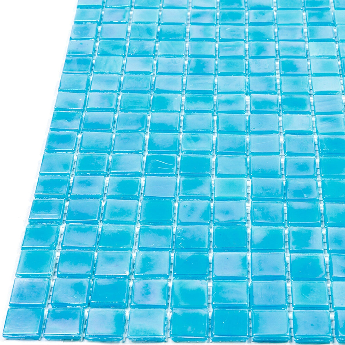 Apollo Tile Skosh Sea Blue 11-1/2-in x 11-1/2-in Glossy Glass Uniform Squares Floor and Wall Tile (18.69-sq. ft/ Carton)