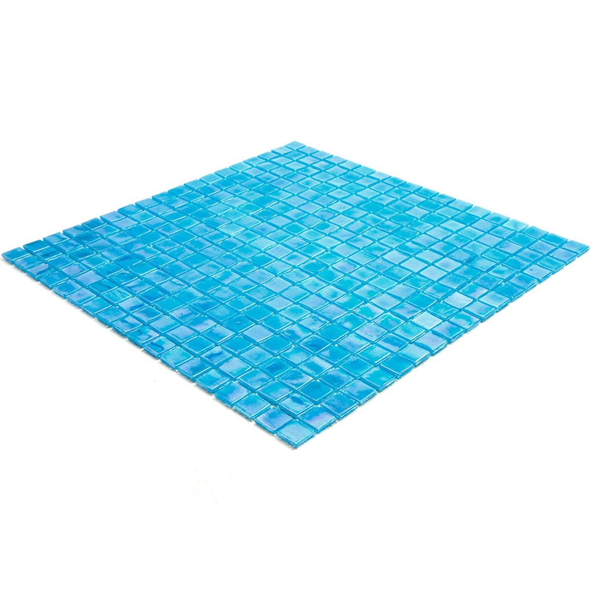 Apollo Tile Skosh Sea Blue 11-1/2-in x 11-1/2-in Glossy Glass Uniform Squares Floor and Wall Tile (18.69-sq. ft/ Carton)