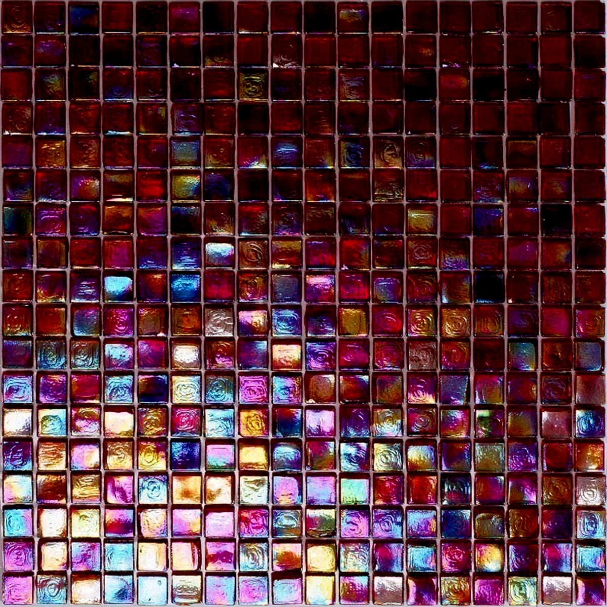 Apollo Tile Skosh Merlot Red 11-1/2-in x 11-1/2-in Glossy Glass Uniform Squares Floor and Wall Tile (18.69-sq. ft/ Carton)