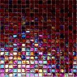 Apollo Tile Skosh Merlot Red 11-1/2-in x 11-1/2-in Glossy Glass Uniform Squares Floor and Wall Tile (18.69-sq. ft/ Carton)