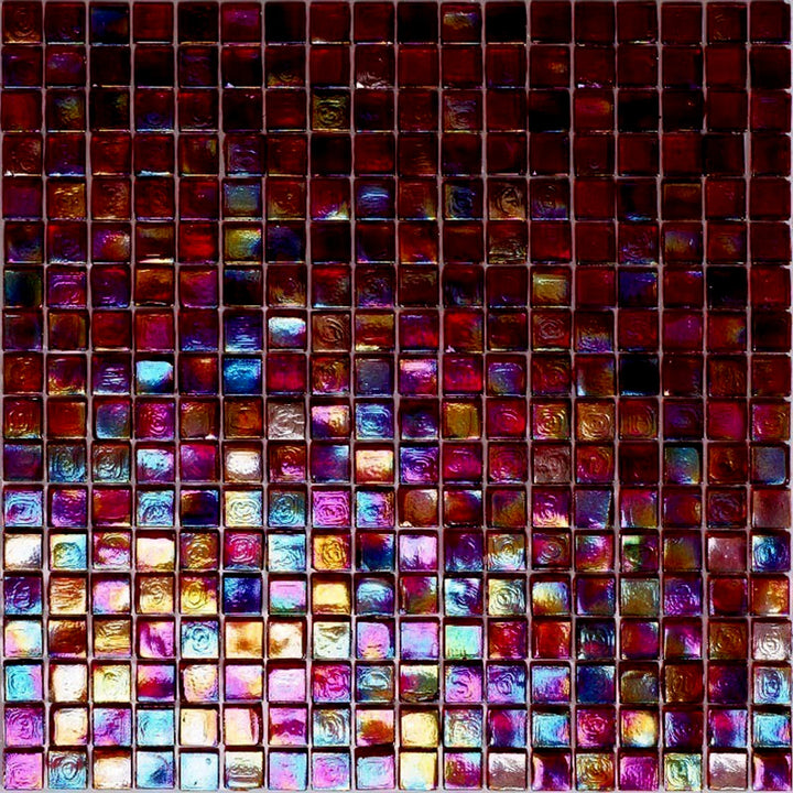 Apollo Tile Skosh Merlot Red 11-1/2-in x 11-1/2-in Glossy Glass Uniform Squares Floor and Wall Tile (18.69-sq. ft/ Carton)