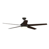 Fanimation Studio Collection Covert 64-in Aged Bronze LED Indoor/Outdoor Ceiling Fan with Remote, 5-Blade