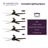 Fanimation Studio Collection Covert 64-in Aged Bronze LED Indoor/Outdoor Ceiling Fan with Remote, 5-Blade