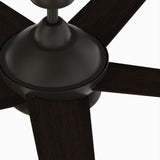 Fanimation Studio Collection Covert 64-in Aged Bronze LED Indoor/Outdoor Ceiling Fan with Light Kit and Remote, 5-Blade