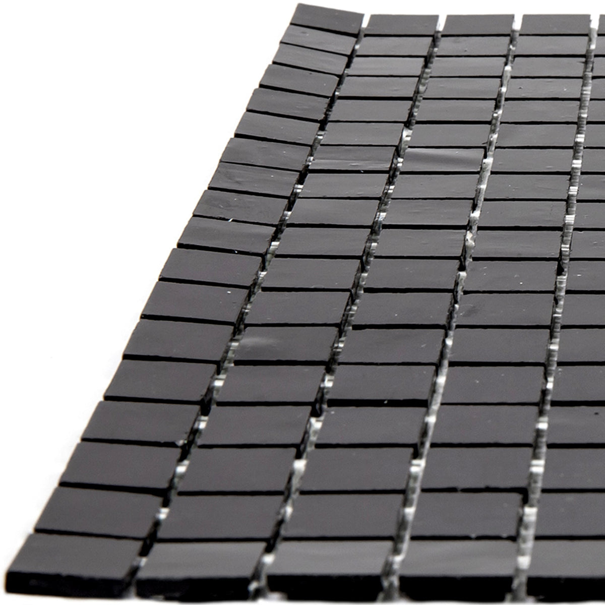 Apollo Tile Skosh Black 11-1/2-in x 11-1/2-in Glossy Glass Uniform Squares Floor and Wall Tile (18.69-sq. ft/ Carton)